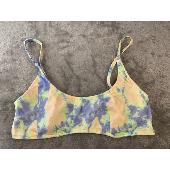 Triangl Bikini Top Swim Vacation Pastel Tie Dye Size Medium - Picture 1 of 7